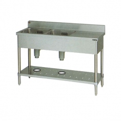 BST2-186LH<!--マルゼン 激安 --><br>台付二槽シンク