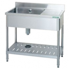 TXA-1SB-1245L<!--タニコー --><br>台付一槽シンク